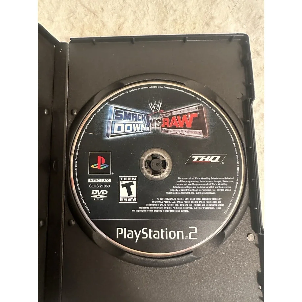 Smackdown vs Raw Game PS2 / Not Original Cover